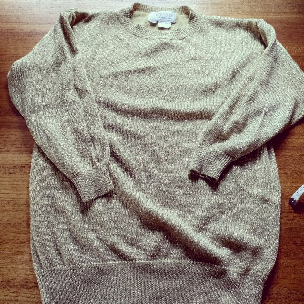 ✨ 4/$15 Vintage Gold Sparkly Sweater